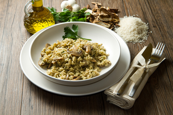 Mushroom Risotto with Sage & Parsley