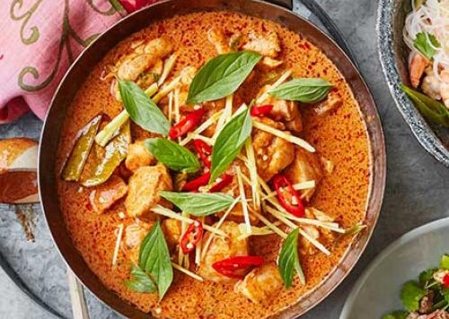 Thai Fish Red Curry w Asian Veg