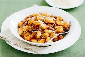 Gnocchi in Bolognese Sauce