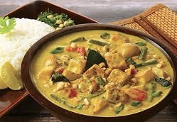 Vegetable Massaman Curry w Tofu & Rice