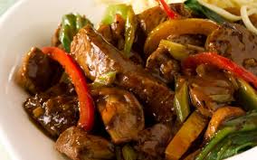 Beef, Black Bean w Asian Veg