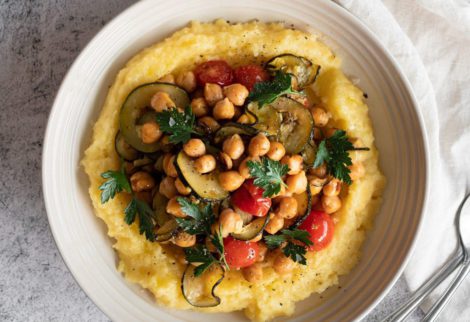 Veg & Chickpea Tagine with Polenta